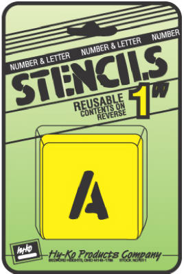 1" Letter/Number Stencil Set