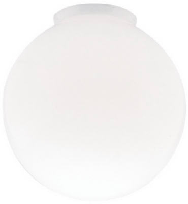 6" Gloss White Ball Globe