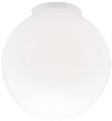 8" White Glass Globe