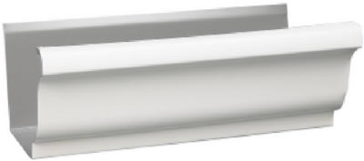 5"x10' White Aluminum Gutter