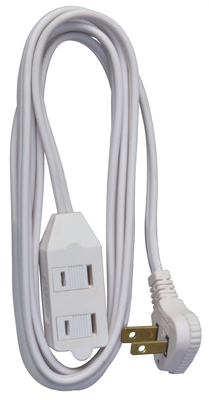 6' WHITE Snug Plug EXT Cord