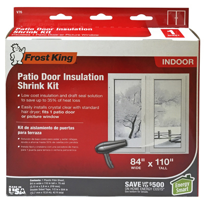 Patio Door Insulating Kit