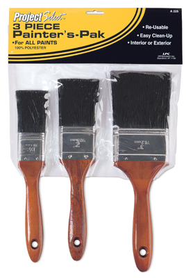 3PC Poly Varnish Brush Set