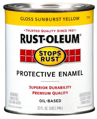 Rust-O QT Yellow Enamel