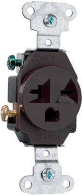20A Brown 6-20r Single Outlet