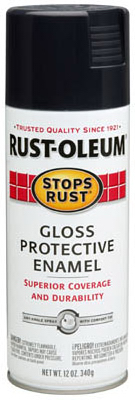 12oz Gloss Black Rustoleum Spray