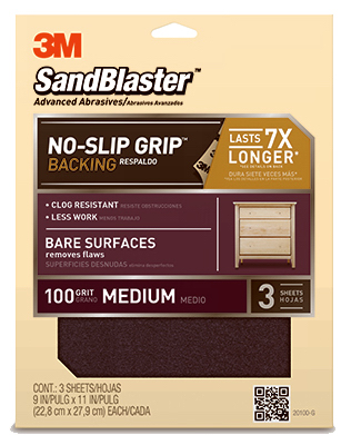 3pk 100g 3m Sandblaster Paper