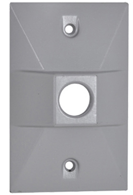 Gray WP Rect Lampholder Cover