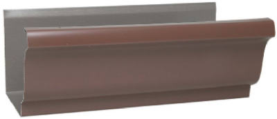 5"x10' Brown Aluminum Gutter