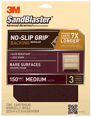 3PK 9x11 150G Sandpaper