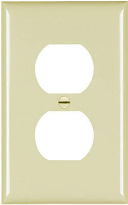 Ivory Mid 1Gang Outlet Wallplate