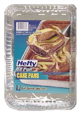 90843   Foil Cake Pan 3PK