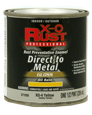 X-O Rust 1/2Pt Gloss Yellow
