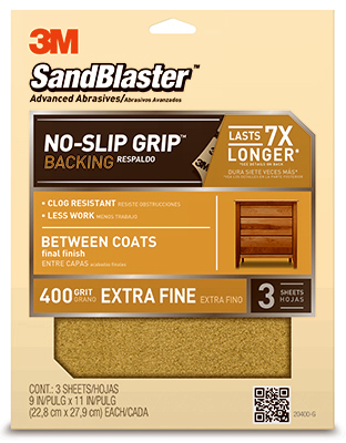 20400   Sandpaper 9x11 400G 3PK