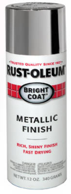 Bright Coat Metallic Enamel Spray Paint, Aluminum, 11 oz.