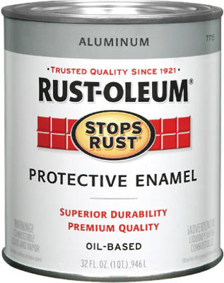 Rust-O 1/2Pt Gloss Aluminum