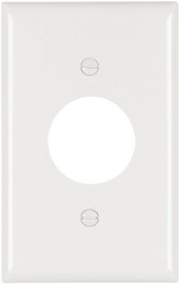 White Single Outlet Wallplate