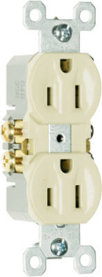 15A 3Wire Ivory Duplex Outlet