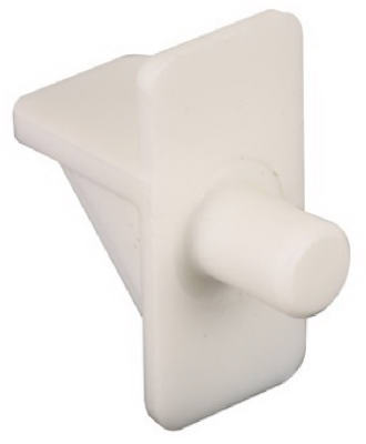 12pk 1/4" White Shelf Peg