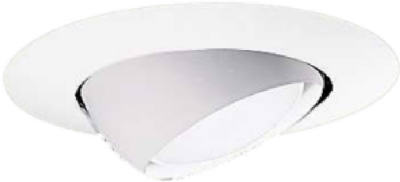 6" WHT Eyeball Trim