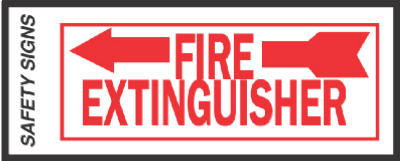 4x10 Fire Extingui Sign