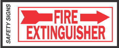 4x10 Fire Extingui Sign
