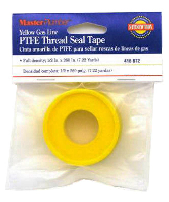 Yellow Gas PTFE Pipe Tape