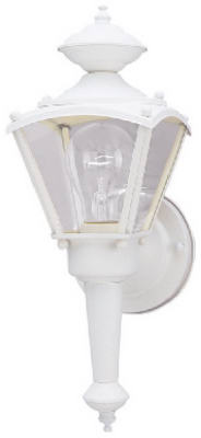 1 Light White Coach Lantern