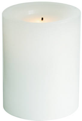 4" WHT BO RND CANDLE