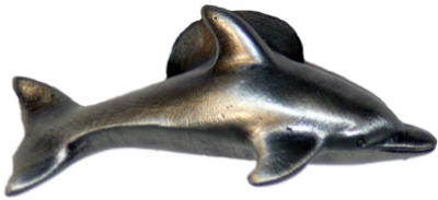 Pewt L Dolphin Cab Knob