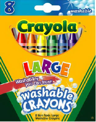 8CT LG Washable Crayon