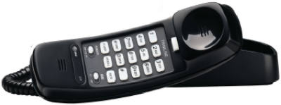 Black Trimline Corded Telephone