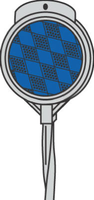 48" BLU Driveway Marker