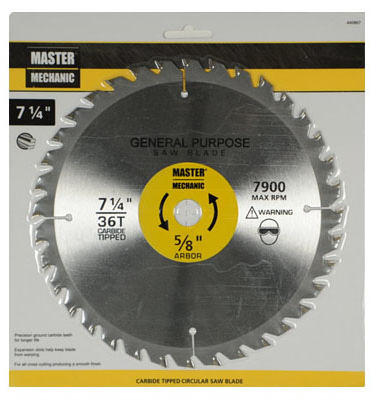 7-1/4" 36T Combination Saw Blade