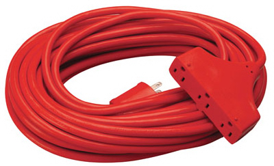 CORD EXTN 14/3 SJTWA25' 3 OUTLET
