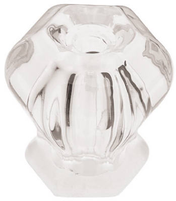 1-1/8" CLR Glass Knob