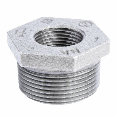 1-1/4" X 1" Galvanized Hex Bushing