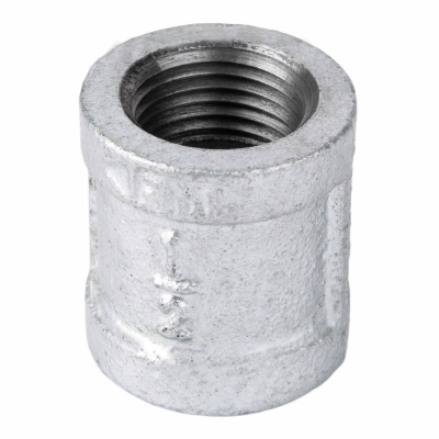 1/2" Galvanized Coupling with Stop