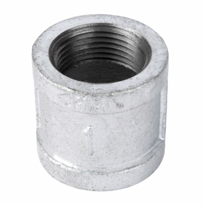 1" Galvanized Coupling with Stop