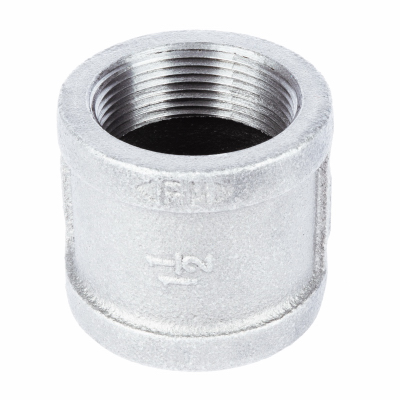 1-1/2" Galvanized Coupling with Stop