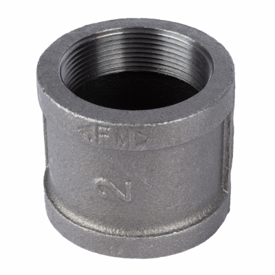 2" Black Pipe Coupling Mal.