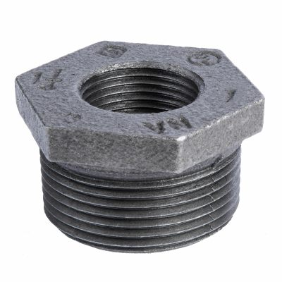 1-1/4x1 BLK Hex Bushing