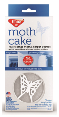 3PK2OZ Moth Cake/Hanger