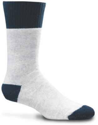 LG GRY/Navy Boot Sock