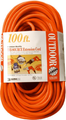 100'14/3 3WAY EXTENSION CORD ORG