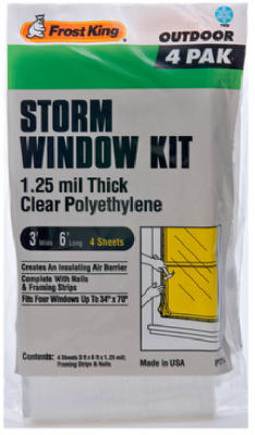 4PK 36x72 Exter Storm Window Kit