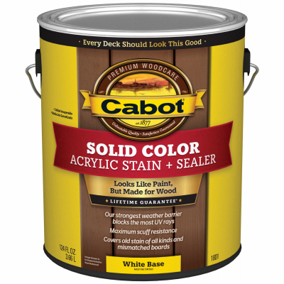 Gal Wht Base  Latex Deck Stain