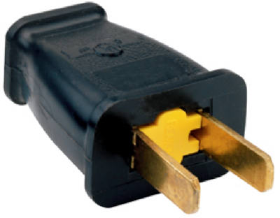 15A Black Non-Polarized Plug