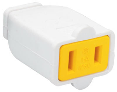 15A  White 2 Wire Connector