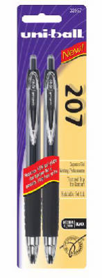 2PK BLK MED Gel Ink Pen